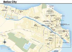 Belize City map 1
