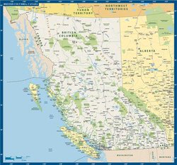 Карта Британской Колумбии 1