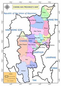 Chiang Mai Region map 1