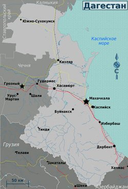 Карта Дагестана 2