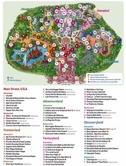 Mapa de Disneyland Paris  1