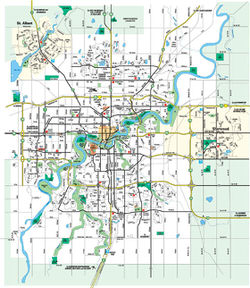 Mapa de Edmonton  1