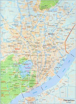 Mapa de Hangzhou  1