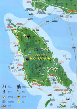 Mapa de Ko Chang  1