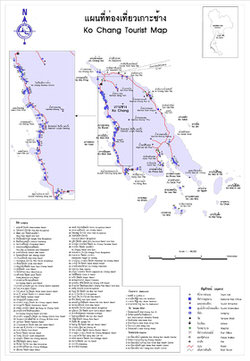 Mapa de Ko Chang  2