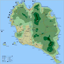 Ko Pha Ngan Island map 1