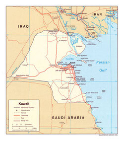 Kuwait City map 1
