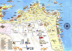 Kuwait City map 2