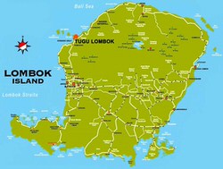 Lombok Island map 3