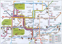 Interaktive Karte von London - Sehenswürdigkeiten finden. Wander- und