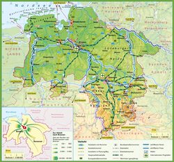 Карта Нижней Саксонии 1