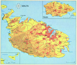 Malta Island map 1