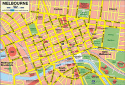Mapa de Melbourne  1