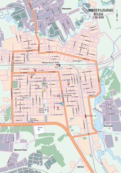 Карта Минеральных Вод 1