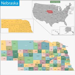 Карта Небраски 1
