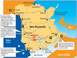 Карта Нью-Брансуика 3