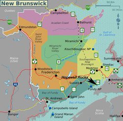Карта Нью-Брансуика 4