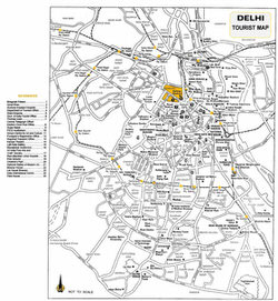 Mapa de Nueva Delhi  1