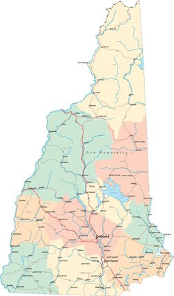 Карта Нью-Хэмпшира 4