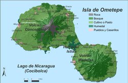 Карта острова Ометепе 2