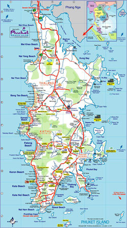 Mapa de Phuket  7