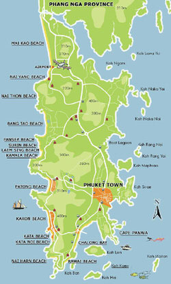 Mapa de Phuket  8