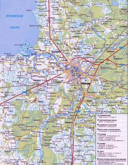 Карта Пскова 2