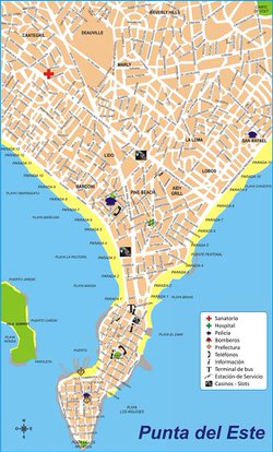 Punta del Este map 1