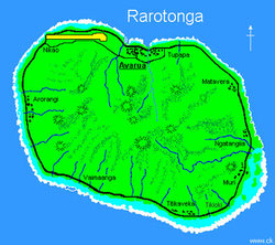 Карта Раротонги 2