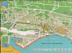 Interactive Map of Santander - Search Touristic Sights. Hiking and ...