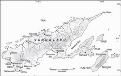 Vanua Levu Island map 1