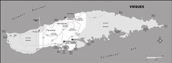 Карта острова Вьекес 3