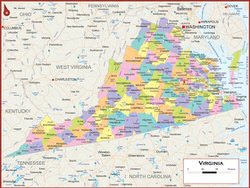 Карта Вирджинии 3