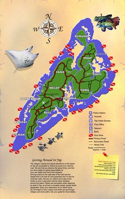 Карта острова Яп 1