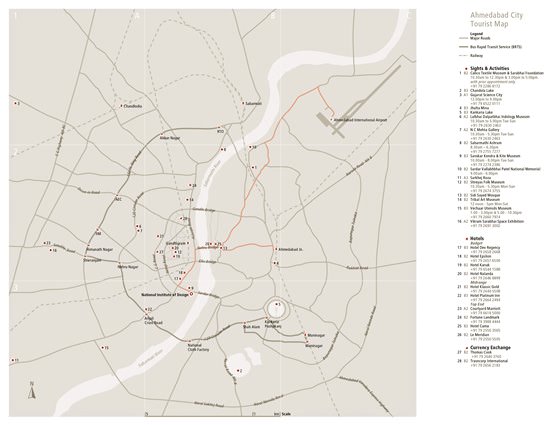 Detaillierte Karte von Ahmedabad 4