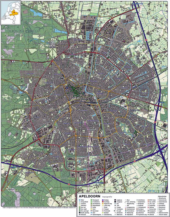 Large map of Apeldoorn 1
