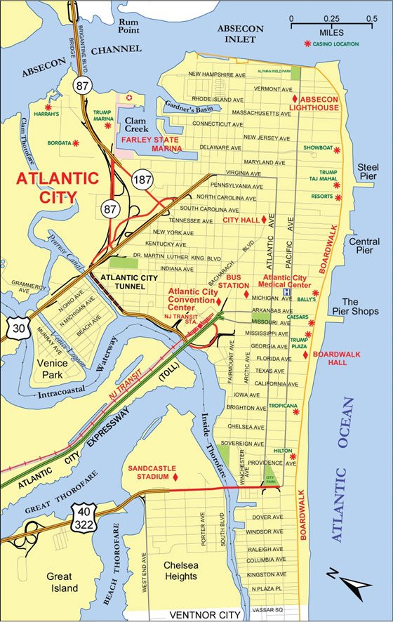Atlantic City Map 0 