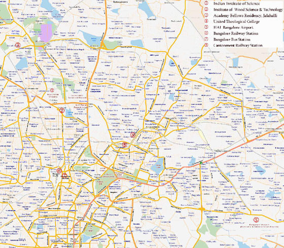 Large Bangalore Maps for Free Download and Print | High-Resolution and ...