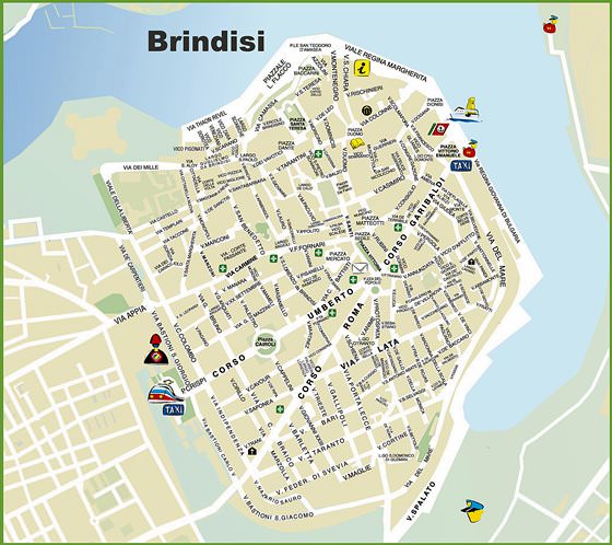 Детальная карта Бриндизи 1
