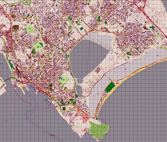 Detailed map of Cagliari 2