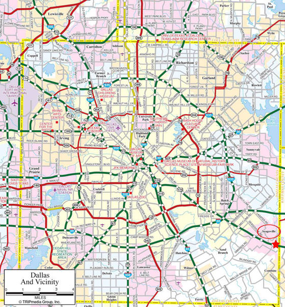 Large Dallas Maps for Free Download and Print | High-Resolution and ...