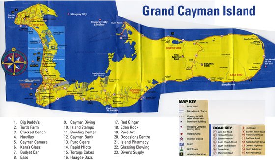 Детальная карта Гранд-Каймана 3