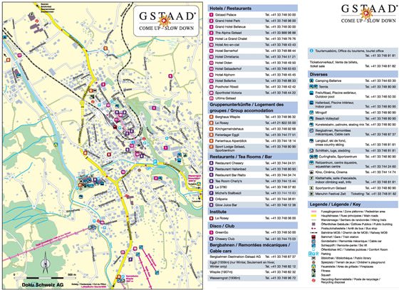 Подробная карта Гштаада 2