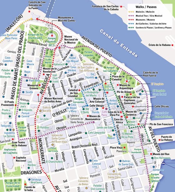 Detailed map of Havana 4
