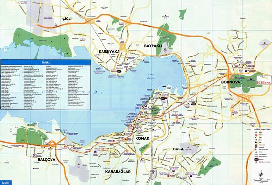 Large map of Izmir 1