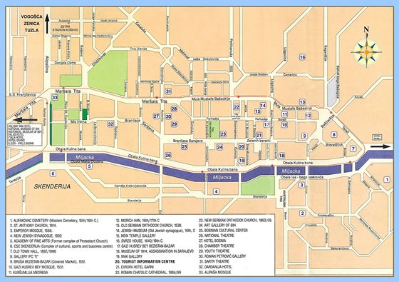 Large map of Jajce 3