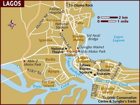 Große Karte von Lagos 1