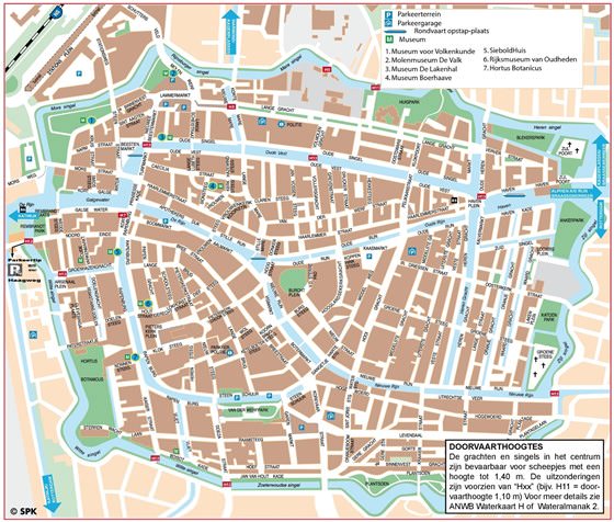 Detailed map of Leiden 2