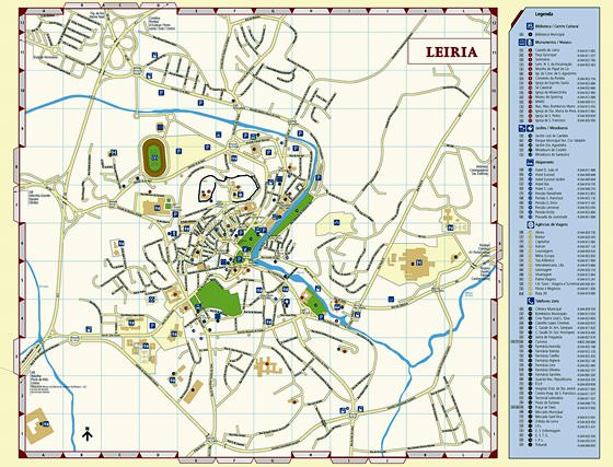 Große Karte von Leiria 1