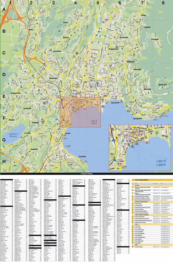 Large map of Lugano 1